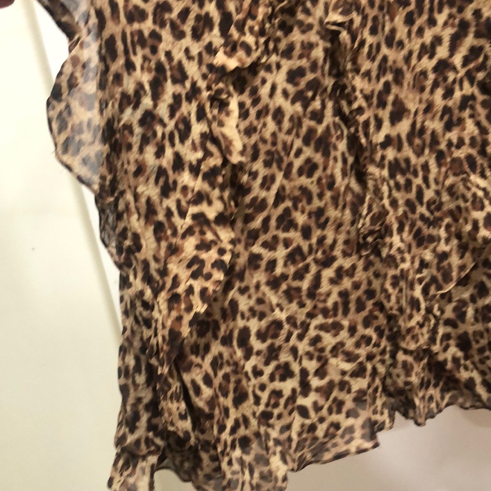 Ralph Lauren Brown Black Midi Pencil Skirt - Picture 2 of 3